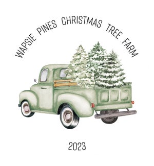 Wapsie Pines Christmas Tree Farm 2023 Circle Ornament